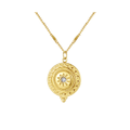 ANGORA 18K Gold Layered Coin Necklace featuring Crystals from SWAROVSKI