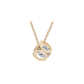 Crystals from SWAROVSKI ® Italian Cube Necklace (Gold)