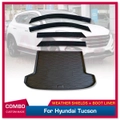 Injection Weather Shields + Cargo Mat for Hyundai Tucson 2015-2021 Weathershields Window Visors Boot Mat Boot Liner