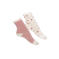 Socks 2pk Flowers by Red Floral and Striped Socks Kids Toddler