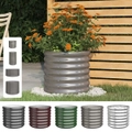 Garden Planter Powder-coated Steel Flower Box Pot Multi Colours/Sizes vidaXL