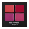 BYS Lip Colour 4g Lipstick Palette w/ Brush Lip Makeup Cosmetics Pink A Pout It