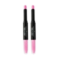 2x BYS 3g Lipgloss Lipstick Duo Creamy Glossy Lip Makeup Cosmetics Foxy Fuchsia