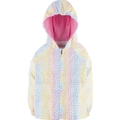 Mamino Girl Rainbow Multicolor Rain Jacket with Hood