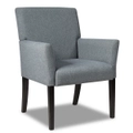 Giantex Executive Guest Chair Reception Waiting Room Arm Chair w/Rubber Wood Legs Grey
