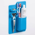 Bathroom Storage Organizer Silicon Self Adhesive Toothbrush/Paste/Razor Holder