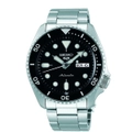 Seiko 5 Sports Mens Black & Silver Watch SRPD55K Stainlesssteel 4954628232076