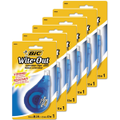 6 Pack Bic Wite-Out EZ Correct Grip Correction Tape 4.2mmx12m