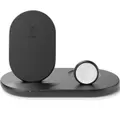 Belkin 7.5W 3-In-1 Wireless Charging Stand Hub for Apple iPhone Watch AirPods Black