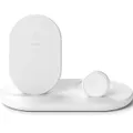 Belkin 7.5W 3-In-1 Wireless Charging Stand Hub for Apple iPhone Watch AirPods White