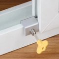 2Pcs Adjustable Sliding Window Locks Door Frame Security Locks with Key
