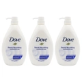 3x Dove 800ml Body Wash Beauty Nourishing/Moisturising Skin Care Cream w/ Pump