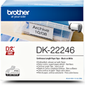 Brother DK-22246 Black on White Thermal Continuous Paper Label Roll (30.48mx103mm)