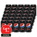 SCHWEPPES 375ML PEPSI MAX CANS 30PK 30 PACK