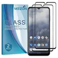 [2 Pack] Full Coverage Nokia G60 5G Tempered Glass Crystal Clear Premium 9H HD Screen Protector by MEZON (Nokia G60 5G, 9H Full)
