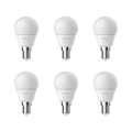 6x Sansai Home Fancy Round LED 425lm Light Bulb G45 5W E14 Cool White 6500K