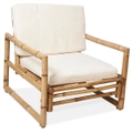 Casa Ibiza Bamboo Chair With Cushion