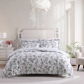 Laura Ashley Elderwood Single Bed Quilt Cover Set w/ Pillowcase Bedding Natural