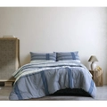 Ardor Boudoir Mateo Queen Bed Quilt Cover Home Bedding Set w/ 2x Pillowcase Navy