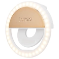 Case-Mate LuMee Studio Ring Light Clip Light - Gold