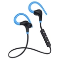 2PCS Bluetooth Wireless Earphone Stereo Ear-Hook Sports Noise Reduction Earphones With Microphone Headset For iPhone Huawei - Blue