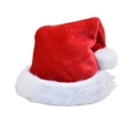 2X Red Adult Plus Thicken Encrypted Plush Christmas Hat Decorative Play Prop