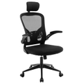 Advwin Mesh Office Chair Ergonomic High Back Executive Chair Computer Seat with Adjustable Headrest Black