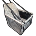 Dog Car Seat Basket, Safe, Stable Travel Carrier, 40 x 30 x 25cm, Grey