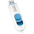 ADATA C008 16GB USB 2.0 Flash Drive White/Blue [AC008-16G-RWE]