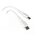 EFM 2M USB-C to USB-C Charge/Data Sync Cable/Cord For Samsung/Apple White