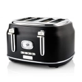 Westinghouse Retro Series 1750W Electric 4 Slice Toaster w/Warming Rack Black