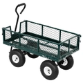 Advwin 400KG Garden Cart Steel Frame Trolley Wagon Cart for Outdoor Yard Lawn