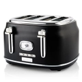 Westinghouse Retro Style 1750W Electric 4 Slice Toaster Black