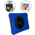 StylePro combo, iPad Pro 11" shockproof case with hand strap + screen protector, blue