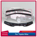 Luxury Weather Shields + Bonnet Protector for Toyota Hilux Single Cab 2011-2015 Weathershields Window Visors