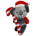 Koala with Candy Cane 28cm Snuggle Pals Christmas Dog Toy