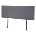 Queen Size Fabric Upholstered Headboard Grey