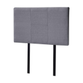 Single Size Fabric Linen Headboard Bed Head in Grey