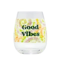 Blurred - Tie Dye Wine Glass: Good Vibes - Glass - Novelty Glassware