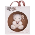 Chic & Love - Bailey Bear Bag Charm & Necklace February - Gift Set