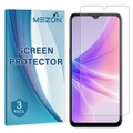 [3 Pack] OPPO A57s Ultra Clear Screen Protector Film by MEZON – Case Friendly, Shock Absorption (OPPO A57s, Clear)