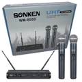 Sonken WM-800D Pro UHF Wireless Microphones (2) and Receiver Unit
