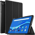 For Lenovo Tab M10 FHD Plus Case, Tab 10.3 2nd Gen TB-X606F / X606 Folio Leather Smart Magnetic Flip Stand Case Cover (Black)