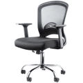 Maclaren Milton Office Chair Gaming Chair Computer Mesh Chairs Mid Back Black