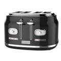 Westinghouse Retro Series 4 Slice Toaster with Removable Crumb Tray - Black
