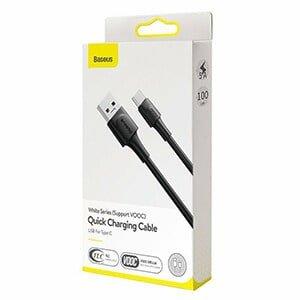 Original Baseus 1M VOOC USB Type C Adapter Cable Fast Charging Cord For Oppo , Samsung, iPad Pro, Huawei, LG, Nokia (1 Meter)