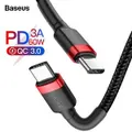 Baseus 1M USB Type C to USB C Cable QC3.0 60W PD Fast Charging Charger Type C to Type C Data Sync Cable Cord