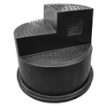 AgBoss Mount Ease Horse Mounting Block Step - Black