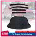 Injection Weather Shields + Cargo Mat for Toyota Corolla Cross Petrol 2022-Onwards Weathershields Window Visors Boot Mat Boot Liner