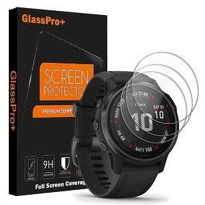 [3 PACK] Garmin Fenix 6S Pro Tempered Glass Screen Protector Guard